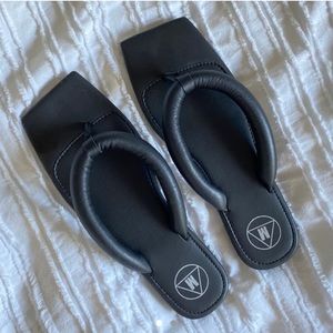 Missguided square toe sandals